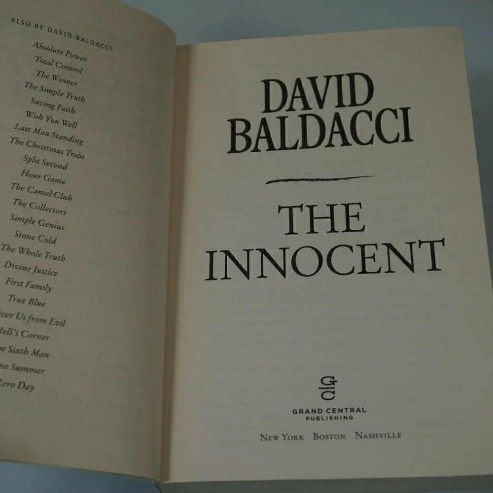 The Innocent By David Baldacci 2012 Grand Central Publication Paperback